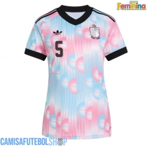 Camisa de time de futebol Bélgica Maxim De Cuyper #5 Replicas 2º Equipamento Feminina Mundo 2026 Manga Curta